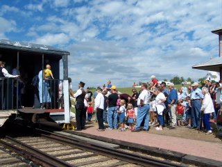 Passengers loading up for a ride