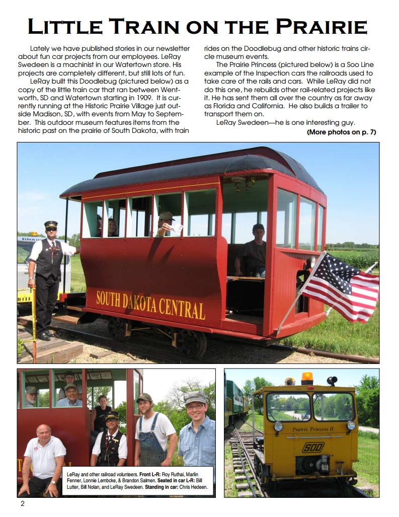 Doodlebug rail car article